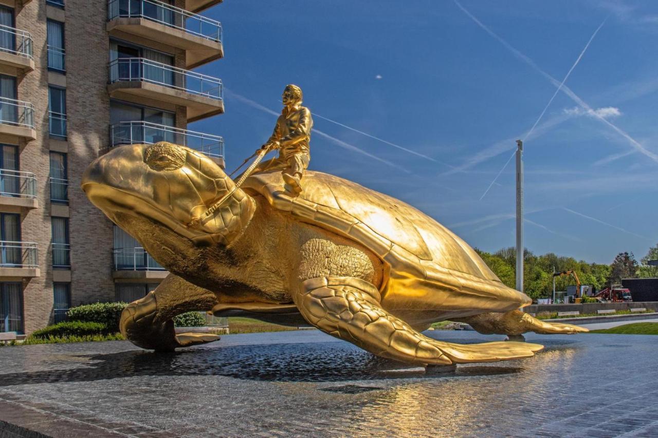 Ferienwohnung Penthousestudio Gaudi Met Zonneterras En Zicht Op Zee Nieuwpoort Exterior foto